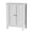 White, variant on ASJMR Farmhouse Bathroom Floor Cabinet with 2 Doors, Modern Storage Freestanding Organizer Cabinet with Adjustable Shelves, Small Bathroom Cabinet for Kitchen/Bathroom/Living Room, Gray