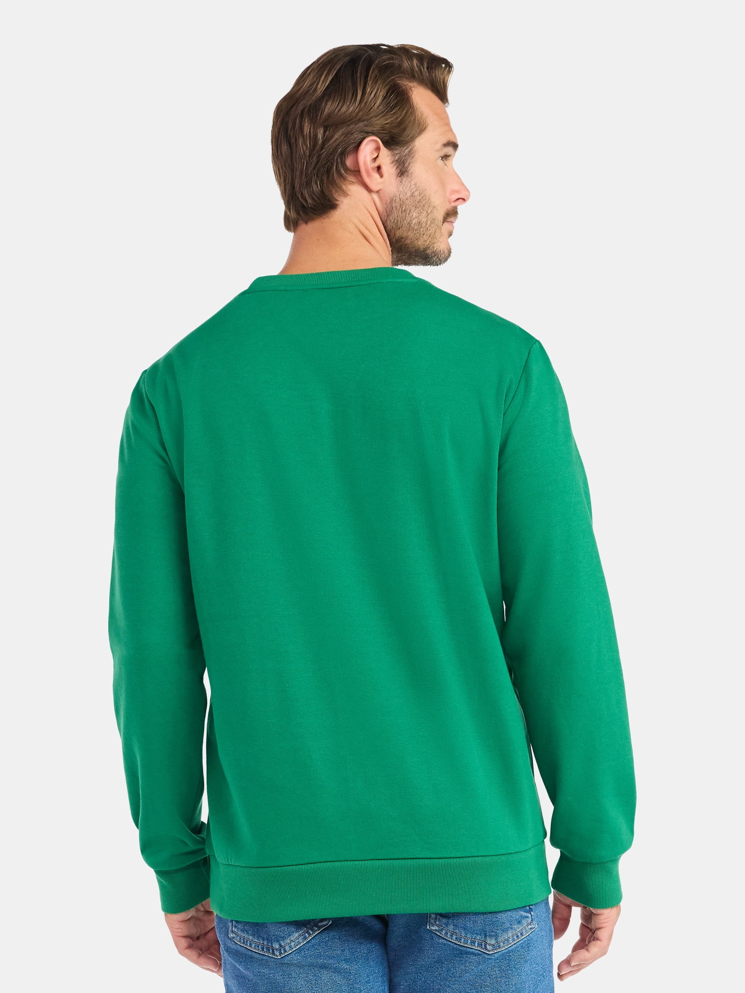 Mens & Big Men's Holiday Christmas Graphic Sweatshirt I'm Nuts For The Holidays, Sizes S-3XL by Jolly Knits
