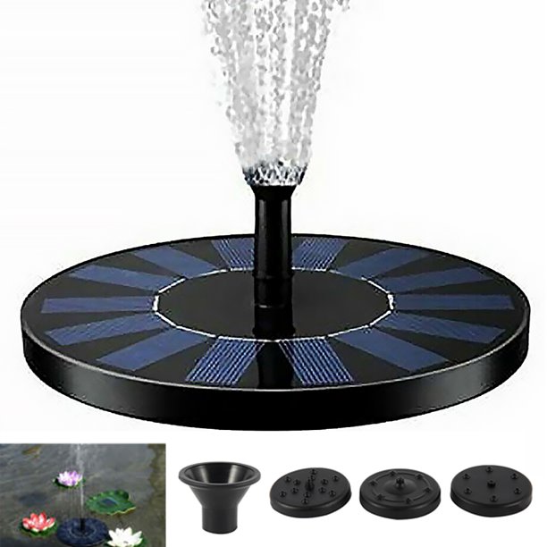 Harupink Solar Fountain Pump with LED Light Water Fountain Floating
