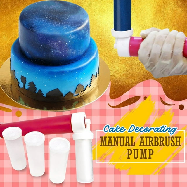 Up to 65% off Kitchen Gadgets Manual Spray Guns Cake Coloring Duster Baking Cake Spray Tube Baking Tool Kitchen Organizers and Storage