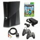 thumbnail image 1 of Microsoft - Xbox 360 S 4GB Game Console Black with Minecraft and 2 Retrofam Black Controllers (Refurbished), 1 of 5