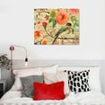 thumbnail image 5 of HENGT Rose Flower Painting Wall Decor Flower and Bird Pictures Poster for the Wall Vintage Red Rose Canvas Prints Framed for Living Room Bathroom Ready to Hang, 5 of 5