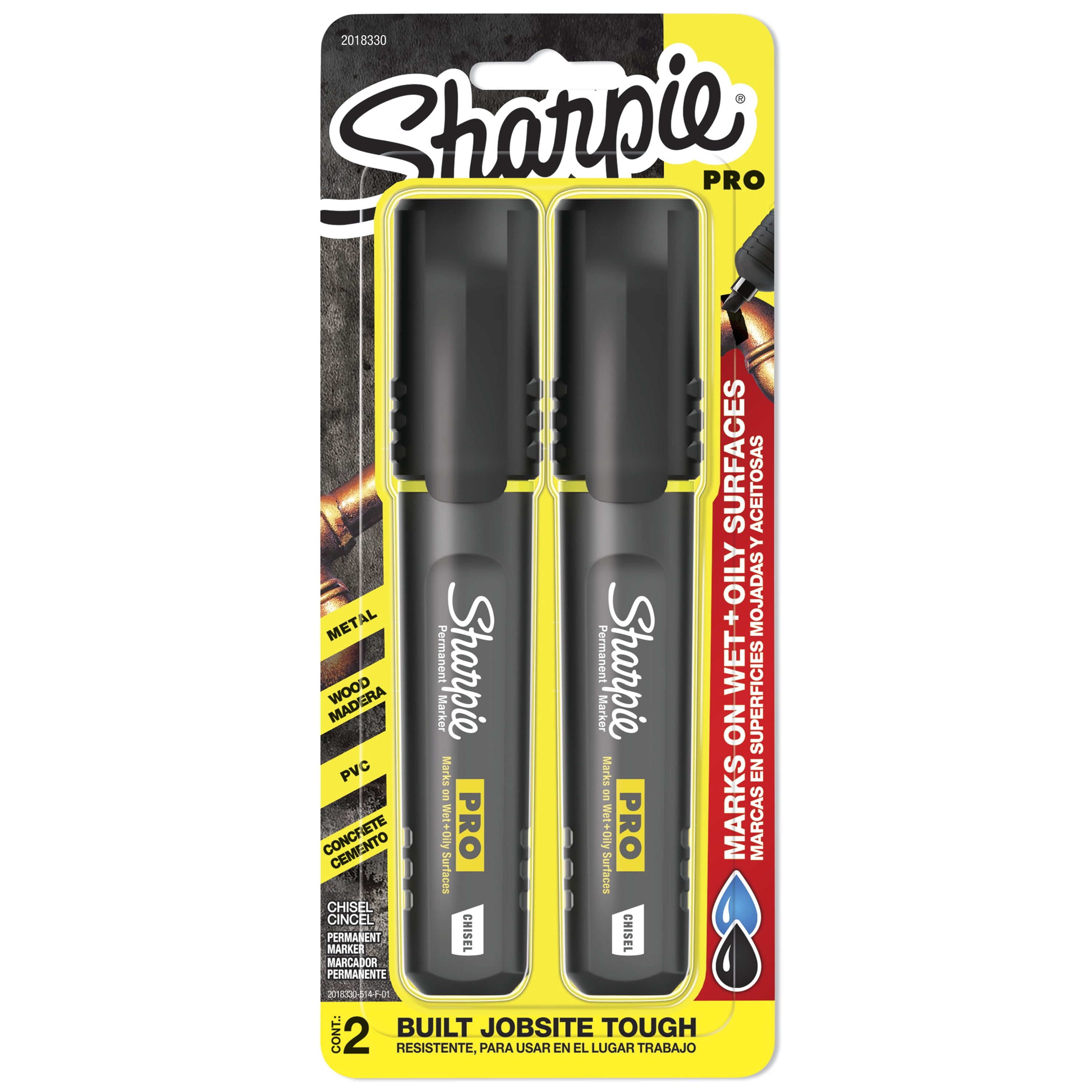 Sharpie Pro Magnum Permanent Marker Black XL Chisel Tip Poster Marker New 