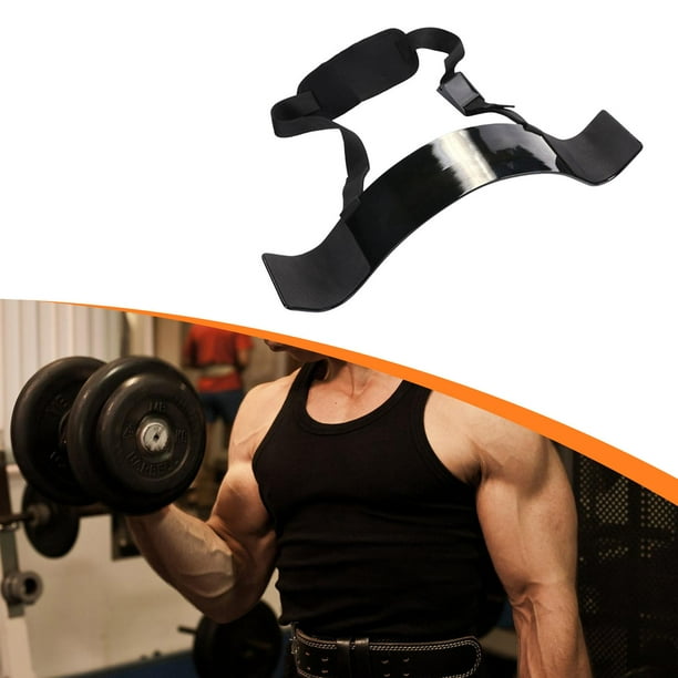 Aparato de entrenamiento para bíceps y tríceps, con bordes acolchados, diseño curvo y apto para uso doméstico. Ideal para aislar el curl de bíceps.