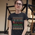 thumbnail image 3 of Tee Hunt Dear Santa Define Good T-Shirt Ugly Sweater Merry Christmas Xmas Women's T-Shirt Tee, Black, Medium, 3 of 5