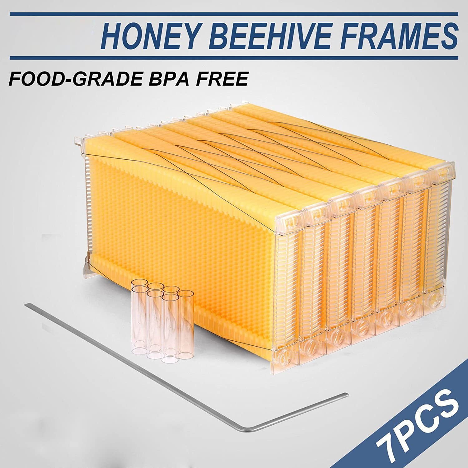7x Auto Honey Beehive Frames Beekeeping Honey Raw Bee Hive Harvesting Quality US 7x Auto Honey Beehive Frames Beekeeping Honey Raw Bee Hive Harvesting Quality US
