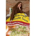 thumbnail image 4 of Mushroom Instant Ramen Noodle Throw Blanket - \u200bSuper Soft Flannel Fleece Blanket for Gifts, Plush Lightweight Fuzzy Cozy Blanket Microfiber for Couch Sofa Bed All Season M 60"x50" for Teens, 4 of 6