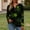Turquoise, variant on St.Patrick's Day T-shirt Women - Irish Lucky Clover 3/4 Sleeve Shirt, Fashion Shamrock Green Shirt, Costume for St.Patrick's Day|Style ENavyS
