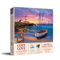 SUNSOUT INC - Cozy Cove - 500 pc Jigsaw Puzzle by Artist: Rafael Trujillo - Finished Size 18" x 24" - MPN# 42253