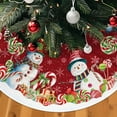 thumbnail image 2 of Christmas Tree Skirt, Snowman Tree Skirts 36 Inch, Christmas Trees Decoration, Xmas Decor Mat for Indoor Outdoor, Xmas Skirts, Snowman Holiday Decoration, 2 of 6