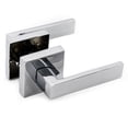 thumbnail image 5 of 6 Pack Door Lever Handle and Lock Set Crown Passage by Villar Home Designs Black, 5 of 5