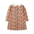 thumbnail image 2 of Bellafa 2-7T Little Girls Long-Sleeved Dresses Floral Lapel Toddler Dress Cartoons Fall Winter Christmas Dresses-Mice, 2 of 5