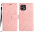 thumbnail image 2 of For Motorola Moto G Stylus 5G 2023 Wallet Case with RFID Blocking Card Slots Holder Premium PU Leather Magnetic Kickstand Shockproof Wrist Strap Removable Flip Protective Cover, Pink, 2 of 9