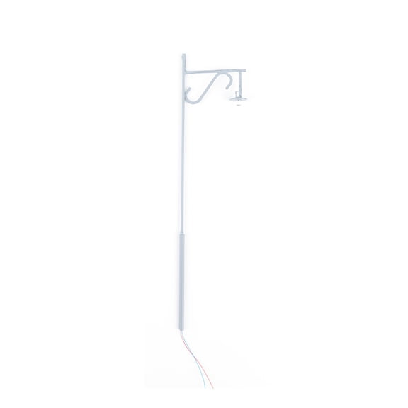 Lámpara de poste Advancent 1:50 de tren de ferrocarril 3V/12V decorativa gris/blanca