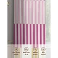 thumbnail image 6 of Abstract Stripe Sheer Curtains 54 Inches Long 2 Panels Classic Pink Gradient Lines Art Light Filtering Semi Sheer Window Curtains Drapes for Bedroom Living Room 52"x54", 6 of 7