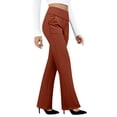 thumbnail image 2 of Outfmvch linen pants women Straight Leg Lounge Flowy Pants Palazzo Flowy Pants Plus Size Pant Gauze Pants Women 2026 Summer Gauze Beach Pants for Women Beach Vacation Clothes Gaucho Pants Brown M, 2 of 8