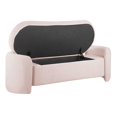 thumbnail image 3 of Accent Chair Bench, Pink, Velvet, Living Kitchen Cafe Bistro Hospitality Restaurant, Modern Contemporary Boutique HB34373, 3 of 8