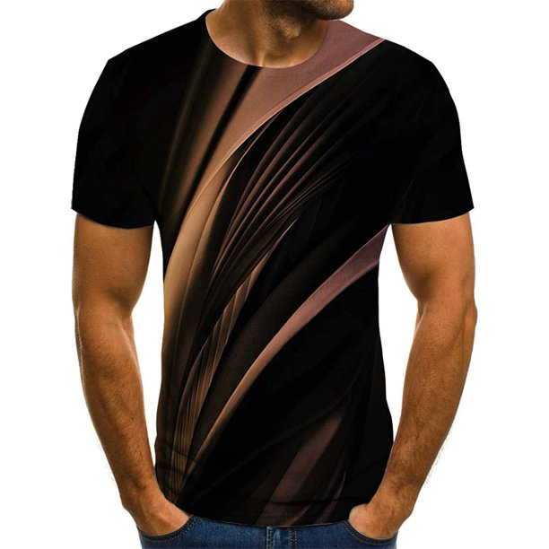"Ropa Interior Hombre Camiseta Blanca Camisetas Informales Para Hombre, Camisetas A Cuadros En 3D Para Hombre, Camisetas Casuales Diarias De Manga Corta De Verano A La Moda Con Cuello Redondo, Ropa De" Xishao ropa