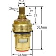 thumbnail image 2 of 4 Pieces Ceramic Disc Head, Hot And Cold Faucet Replacement Cartridge, Universal Crday Gift, 2 of 5