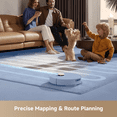 thumbnail image 4 of DREAME Robot Vacuum and Mop,13000Pa Suction, Pet Hair Anti-Tangle with TriCut Brush, 100 Days Auto-Empty, Mop Self Mop Cleaning & Drying, Smart Obstacle Avoidance, Voice & App Control,White, 4 of 7