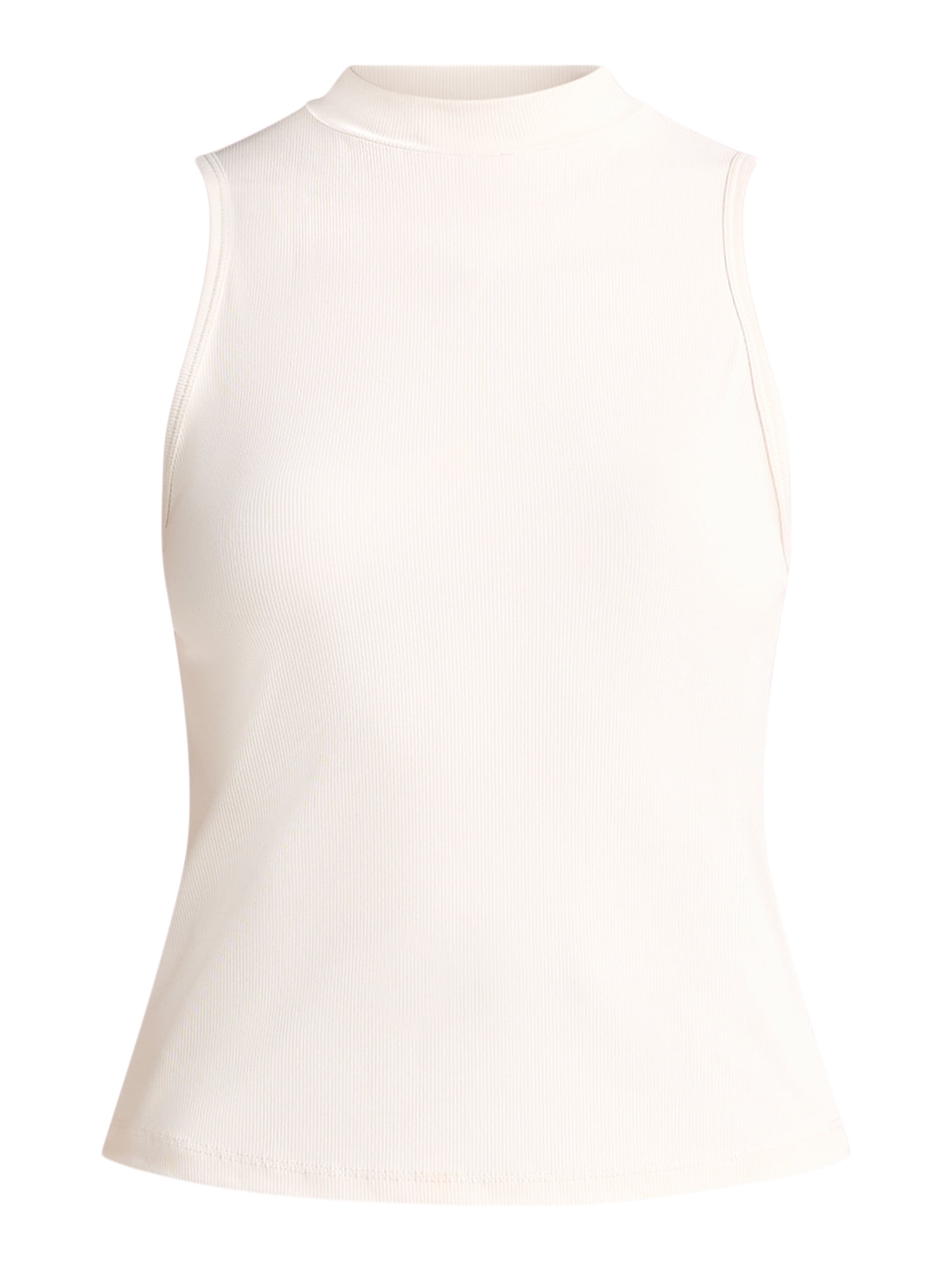 Avia Women's Ribbed Mock Neck Tank Top, Sizes XS-XXXL