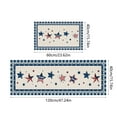 thumbnail image 4 of Elainilye Patriotic Rug Set, Non-Slip Kitchen Mat Pair with Flag Pattern, Red White Blue Doormats for Sink Stove Areas, Washable Indoor Outdoor Decor, A, 4 of 6
