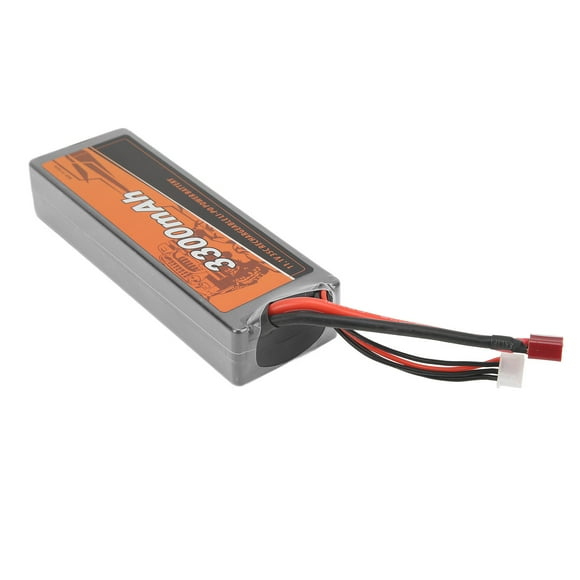 Batería Lipo RC, Enchufe Hembra T Batería De Polímero De Litio RC 3300mAH Capacidad 11.1V Voltaje 35C Descarga Para 1/10 RC Cars