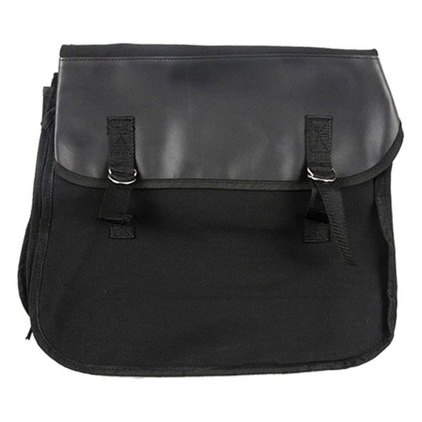 Bolsa para sillín de motocicleta, caja de herramientas para ambos lados, para moto, scooter, color negro