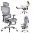 thumbnail image 1 of Office Chair with Footrest  Ergonomic Chair with Headrest  Computer Chair with Adjustable Backrest &; Armrest  Gaming Chair with Adaptive Lumbar Support  Mesh Backrest &; Cushion, 1 of 4