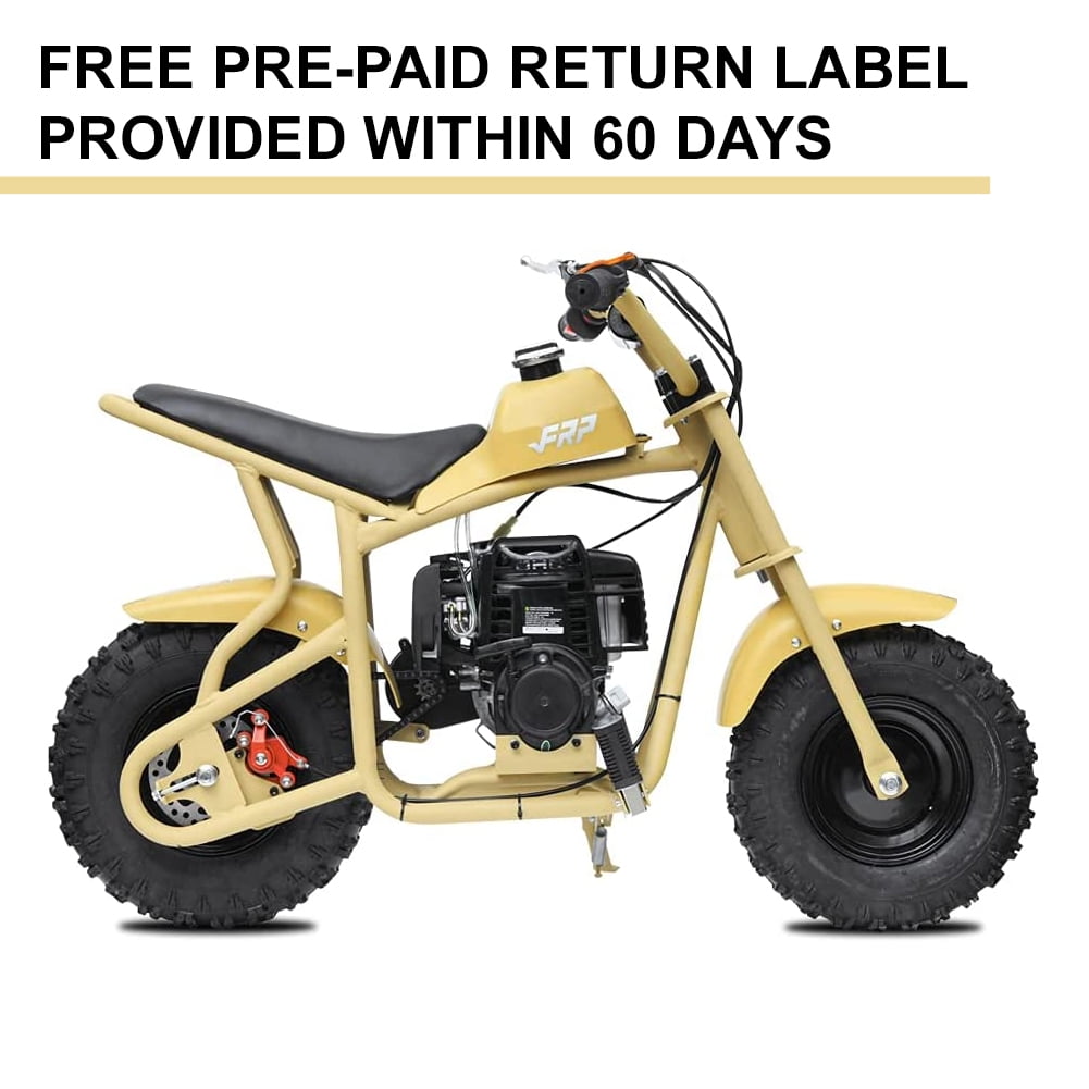 FRP DB003 Kids Dirt Off-Road Mini Dirt Bike, Kid Powered Dirt Bike Off-Road Dirt Bikes, Gas Powered Trail Mini Bike - Ultra Edition, Yellow