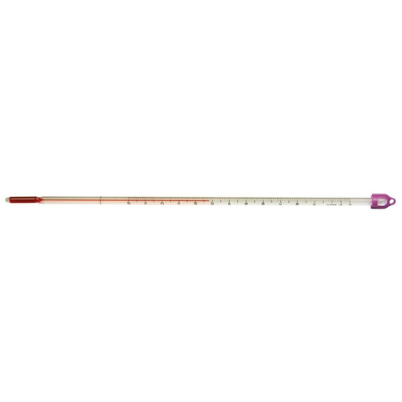 Thermometer, White-Backed, Total Immersion, Single Scale -20°C to 110°C