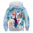 thumbnail image 2 of Nueva Sudadera con capucha de Frozen Elsa para niños de 3, 4, 5, 7, 9 y 11 años, Sudadera con capucha de manga larga adecuada para niñas pequeñas, suéter de Manga Antumn 2022, Sweater150 Gao Jinjia LED, 2 of 2