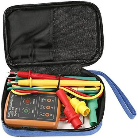 3 Phase Sequence Presence Rotation Tester Indicator Detector Meter with LED and Buzzer 60V~600V (3 Phase AC)$$Tools & Hardware Other