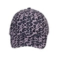 thumbnail image 2 of Top Headwear Felt Womens Leopard Cheetah Print Baseball Cap - Black, 2 of 4