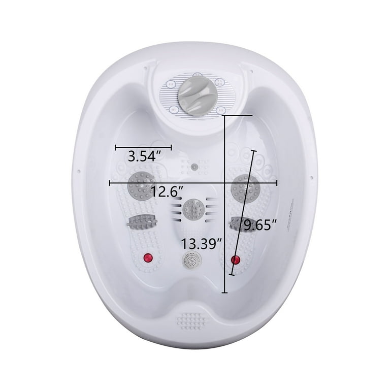 All in one foot spa bath massager w/ heat HF vibration infrared O2 bubbles  SI-FB09