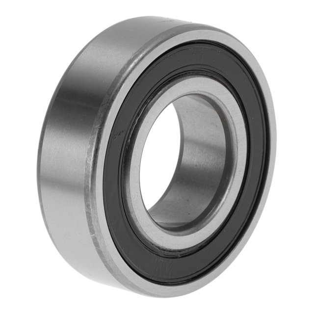 Rodamientos de bolas de ranura profunda 6205VV de Unique Bargains 25x52x15mm P4 con doble sello de goma lubricado 1 Pc Car Tone Plateado, Negro