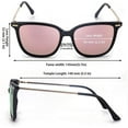 thumbnail image 5 of LVIOE Classic Square Polarized Sunglasses for Women Vintage Sun Glasses 100% UV Blocking for Outdoor Activities, 5 of 7