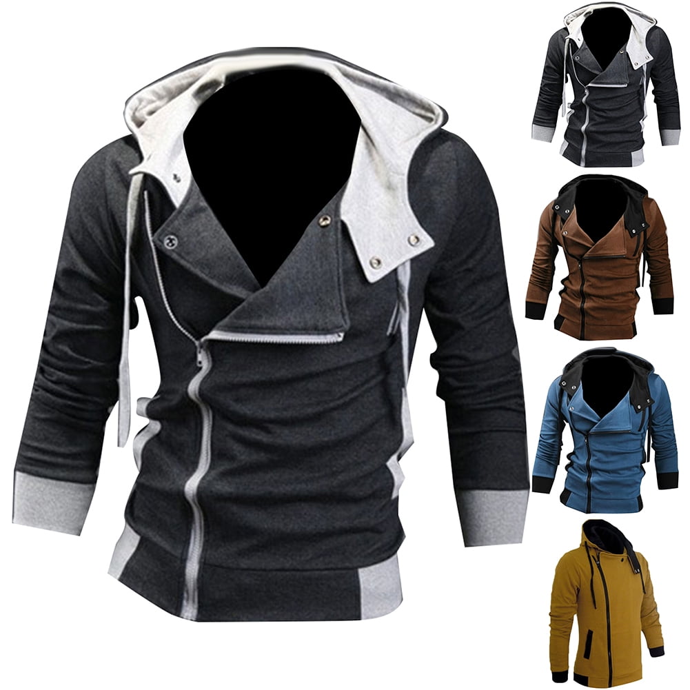 side zip hoodie for men