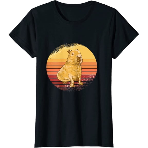 Nice Capybara Design T-Shirt Gift