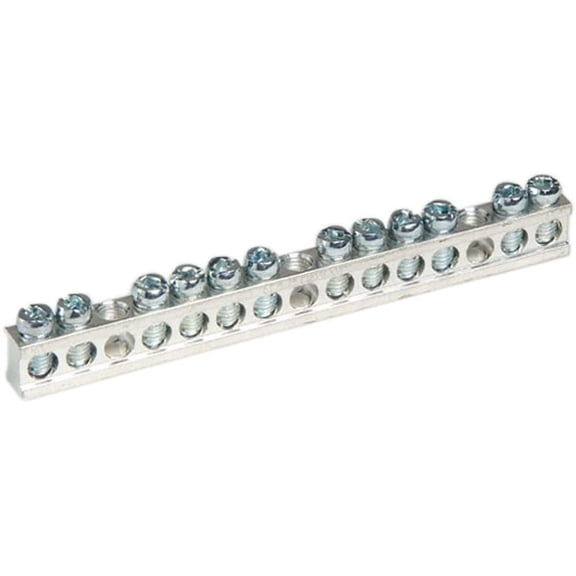 Square D Load Center Ground Bar Kit PK15GTACP - 15 Terminal Grounding Bar - Kit