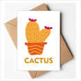 thumbnail image 1 of Cartes de Vœux Cactus Orange en Pot Succulentes Vous Tes Invités Invitations, 1 of 3