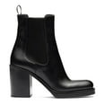 thumbnail image 2 of XYD Women Closed Square Toe Chelsea Boots Platform Pull on Mid Block Heels Fashion Dress Ankle Booties Size 11 Black, 2 of 4