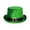 Small buttons, variant on party hat, Green Hat for StPatricks’s Day Festival Irish Holiday Flat Top Hat Party Props Supply Festival Theme Event Tall Caps