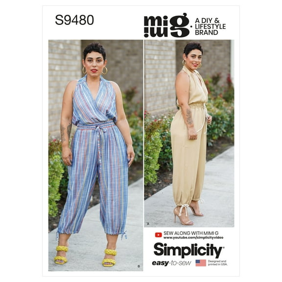 Simplicity Misses' Jumpsuit Sewing Pattern S9480 by Mimi G Size 6-8-10-12-14