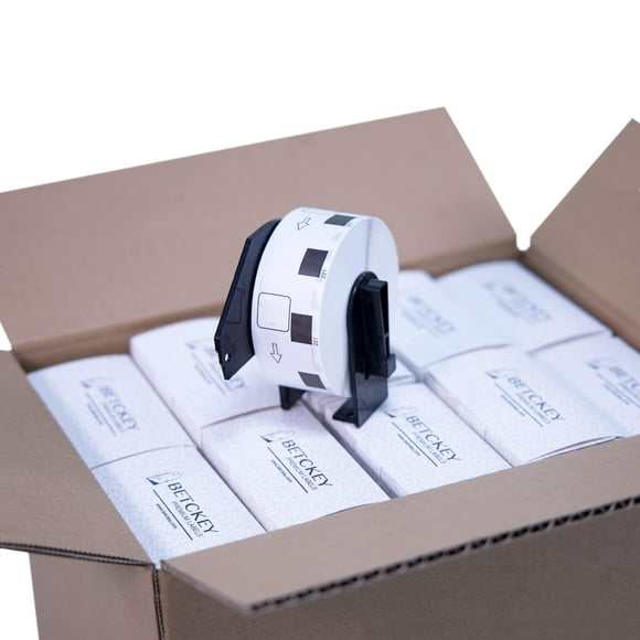 BETCKEY - Compatible Square Labels Replacement for Brother DK-1221 (0.9 in x 0.9 in), Use with Brother QL Label Printers [20 Rolls/20000 Labels]