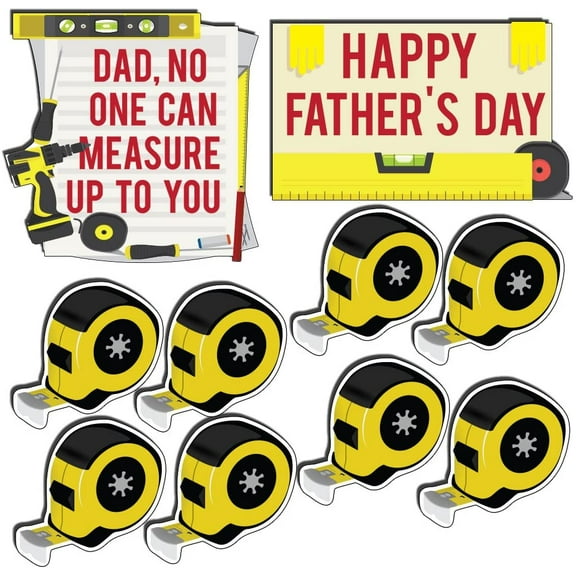 Victory Store Father's Day Decorations Set Yellow Plastic Yard Signs, Set of 10