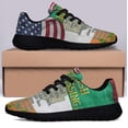 thumbnail image 3 of Irish Blessing Celtic Cross St Patrick's Day Shoes Sneakers Black Size 9, 3 of 7