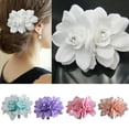 thumbnail image 2 of Grofry Hair Clip Women Girl Flower Decor Hair Clip Pin for Bridal Wedding Party Prom Headwear, 2 of 5