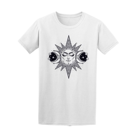 Vintage Hand Drawn Sun Tee Men's -Image by Shutterstock