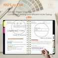thumbnail image 3 of 5 Subject Spiral Notebook with Removable Dividers Tabs Hardcover Notebook Journal for Women Men,Perfect for Academic Supplies,College Ruled,300 Pages, 3 of 8
